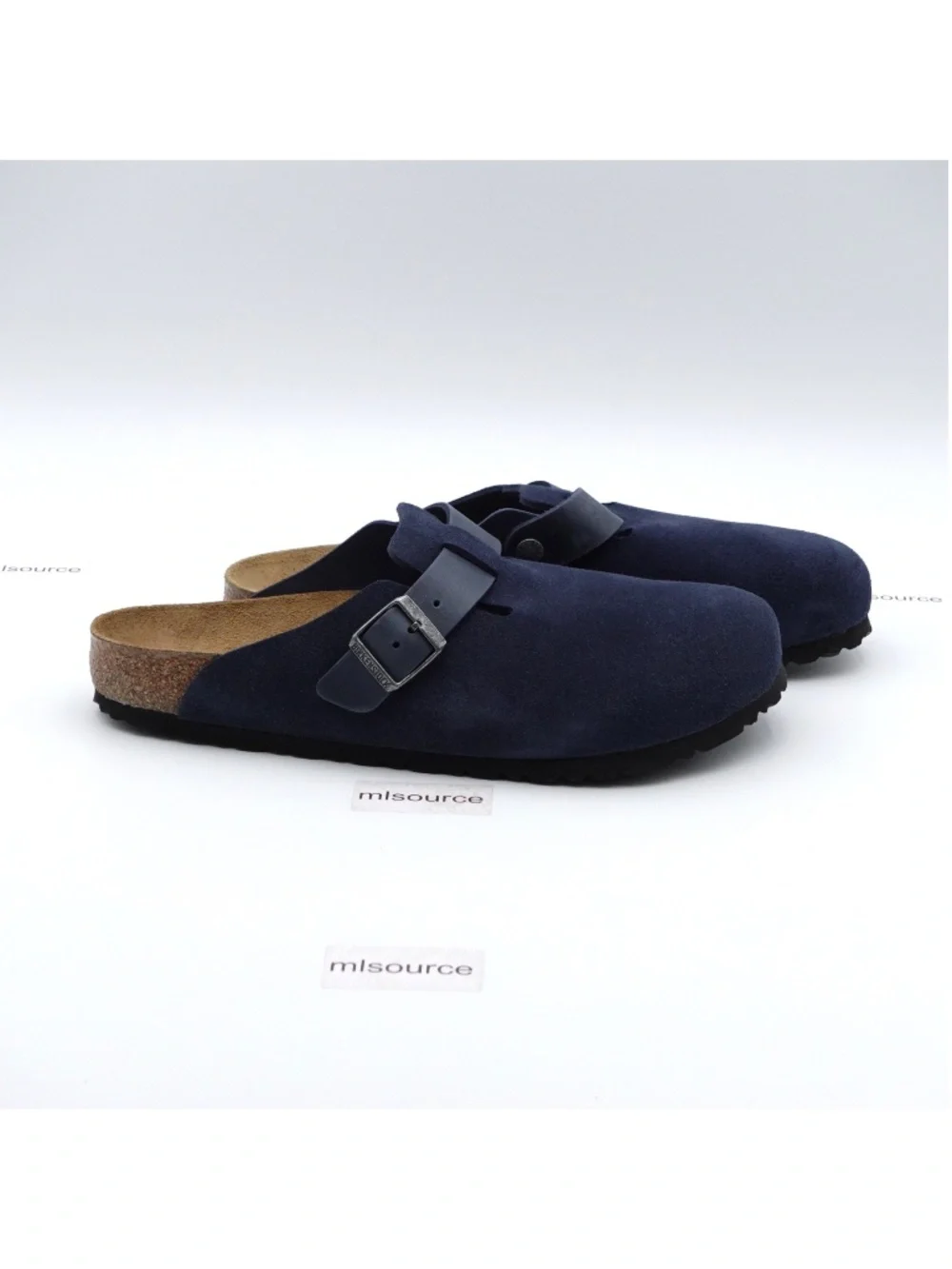 NEW Men's Birkenstock Boston BS Suede Clogs 1030658 New Navy